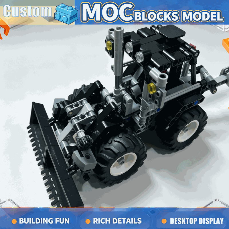 Agriculture Farming Education - 628PCS MOC Farm Tractor with Trailer