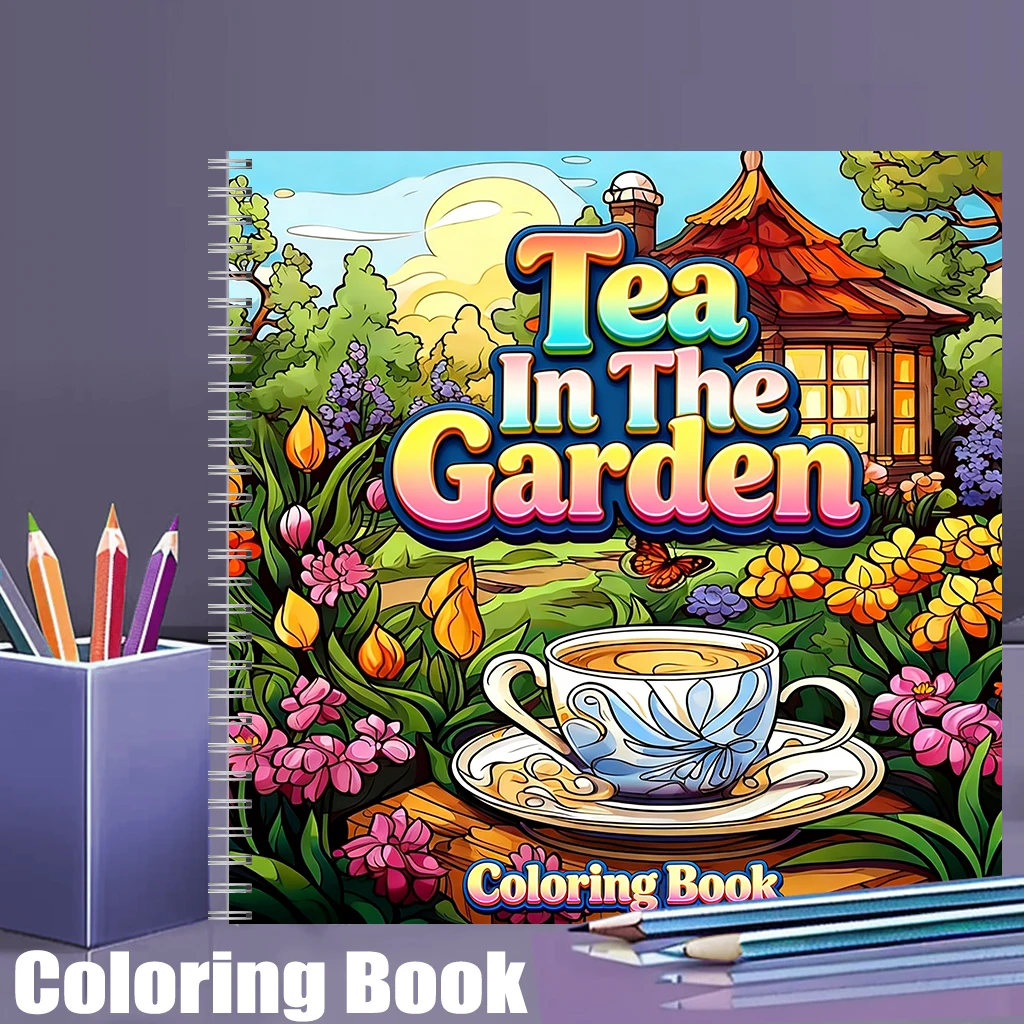 Tea In The Gardens Coloring Bo - огляд і ціна Farming And Agriculture